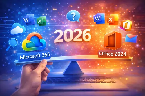 Comparer Microsoft 365 et Office 2024